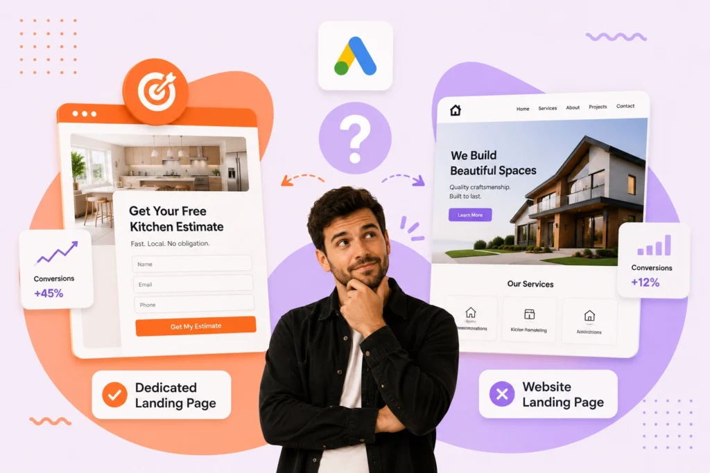 Should a Google Ads Landing Page Link to Your Website Landing Page in 2026?
